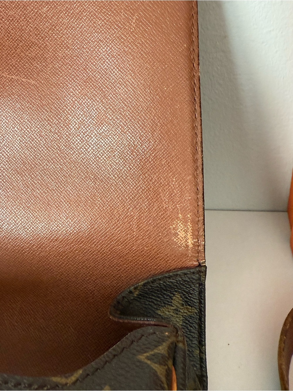Vintage 🌟 Louis Vuitton Cartouchiere Monogram crossbody bag 💫 1990 - Picture 9 of 17